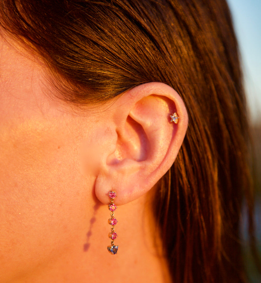 Cascading Heart Dangle