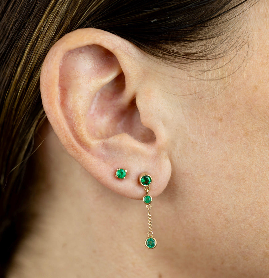 Emerald Drop Earring
