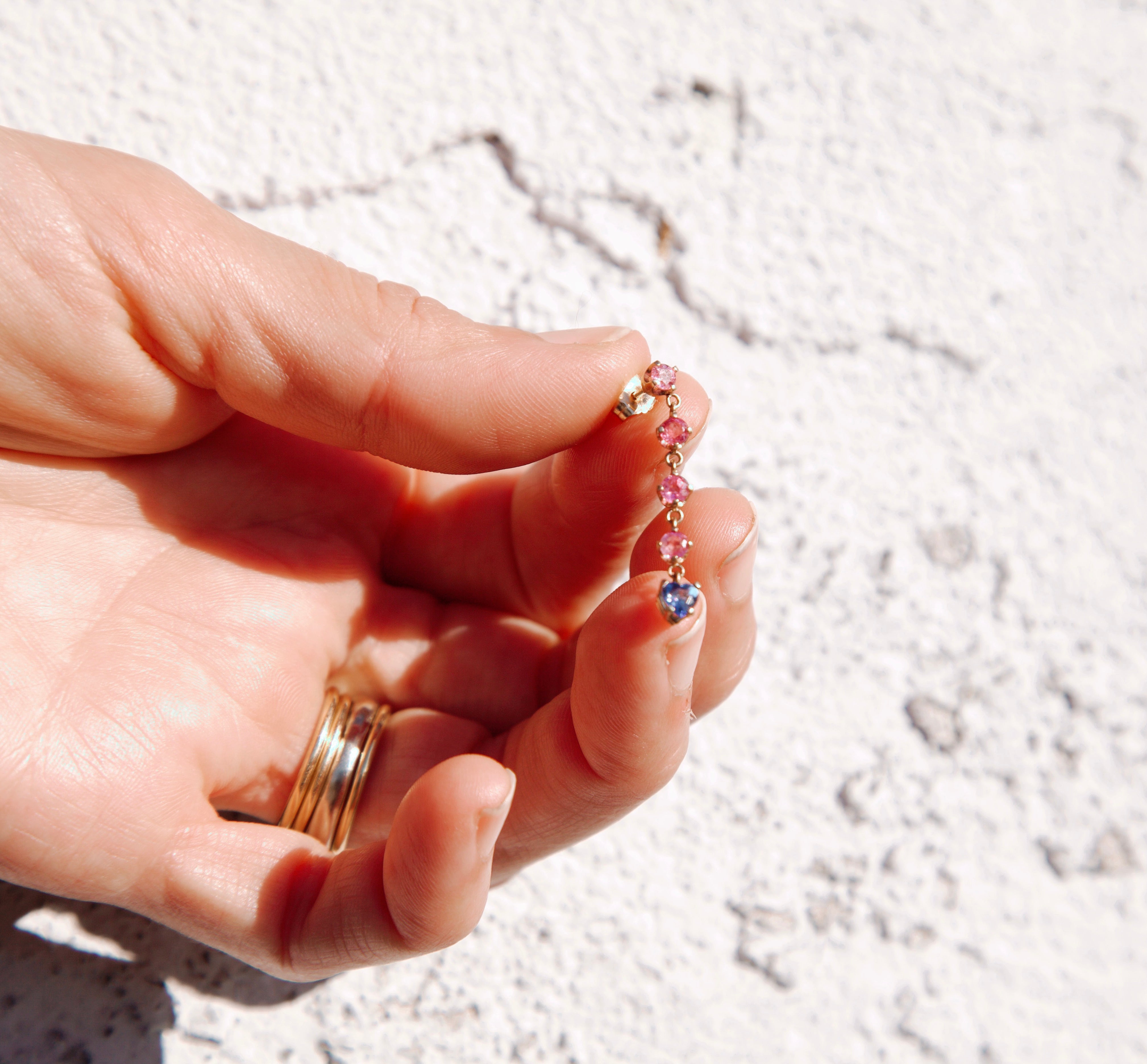 Cascading Heart Dangle